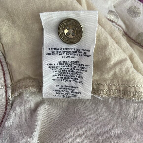 Anthropologie Shorts‎ Linen Polka Dot - Picture 5 of 5